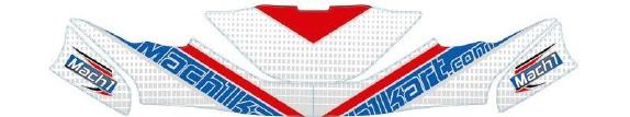 Комплект дизайна (наклейки) переднего бампера Mach1 KG FP7