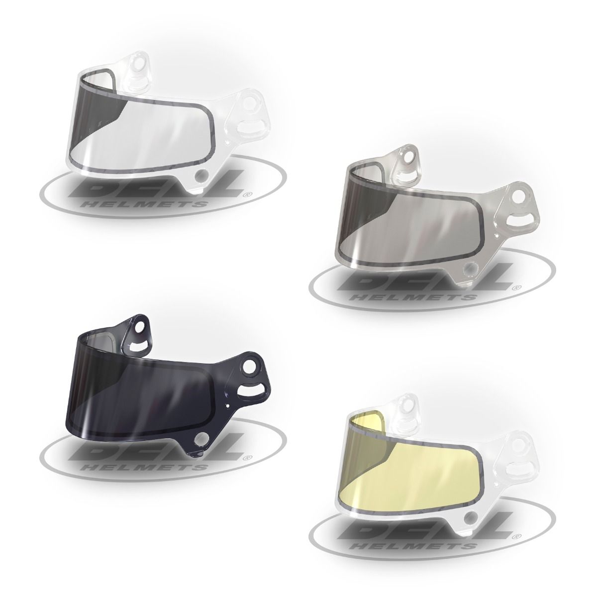 Стекло шлема BELL KC7 CMR 2мм, двойное (прозрачное/желтое/темное/светлотемное)