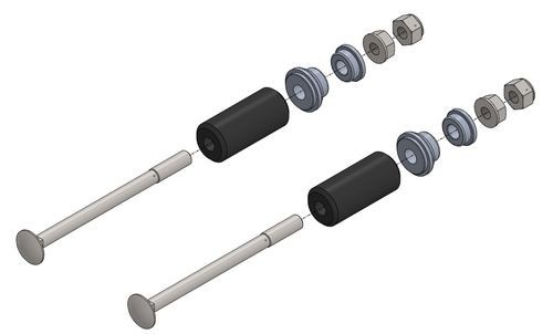 Комплект болтов (30мм) крепления заднего бампера EUROSTAR DYNAMICA