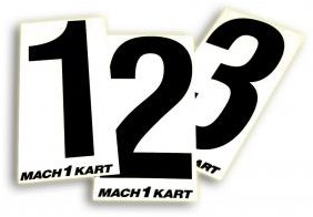 Номера на прозрачном фоне